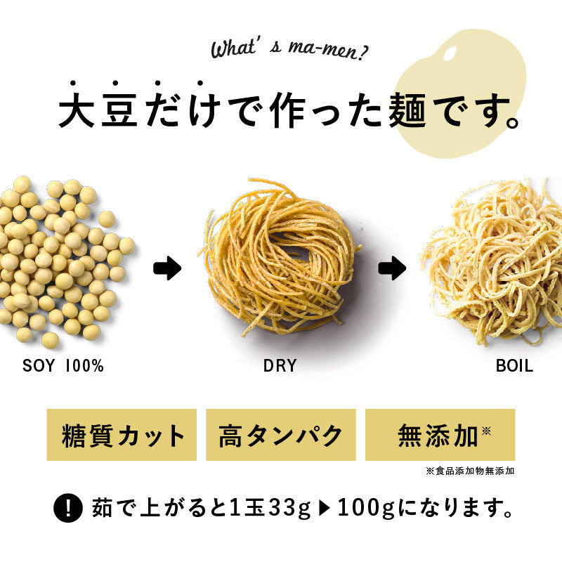 大豆100%使用 低糖質麺「九州まーめん」(1袋/3食入り)